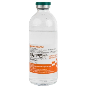Латрен розчин для інфузій 0,5 мг/мл пляшка 200 мл