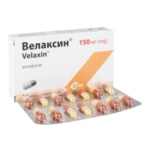 Велаксин капсули подовженої дії 150 мг блістер №28