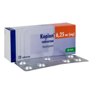 Кориол таблетки 6,25 мг №28