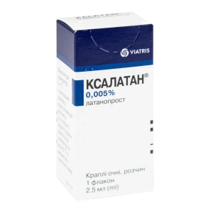Ксалатан краплі очні 0,005 % флакон 2,5 мл