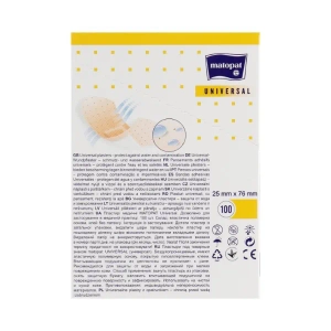 ПЛАСТЫРЬ МЕД. MATOPAT UNIVERSAL 096 25*76 №100