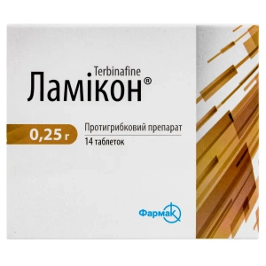 Ламикон таблетки 0,25 г блистер №14