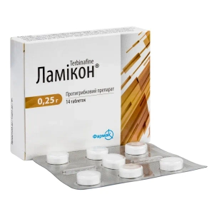 Ламикон таблетки 0,25 г блистер №14
