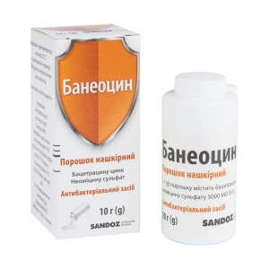 Банеоцин порошок нашкірний контейнер 10 г