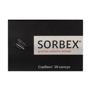 Сорбекс капсули 0,25 г блістер №20