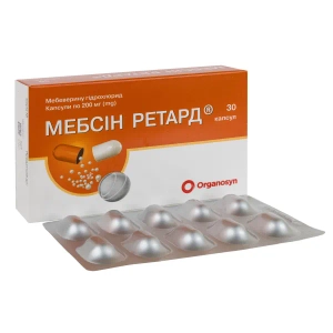 Мебсін ретард капсули 200 мг №30