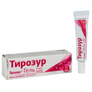 Тирозур гель 1 мг/г туба 5 г
