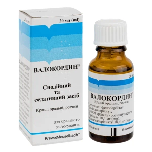 Валокордин капли оральные раствор флакон-капельница 20 мл