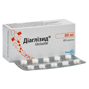 Диаглизид таблетки 80 мг блистер №60