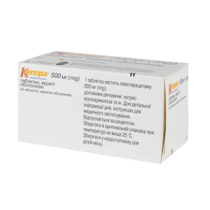 Кеппра таблетки покрытые оболочкой 500 мг блистер №60