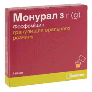 Монурал гранули для орального розчину 3 г пакет №1