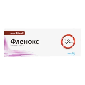 Фленокс раствор для инъекций 8000 анти-Ха МЕ шприц 0,8 мл блистер №2