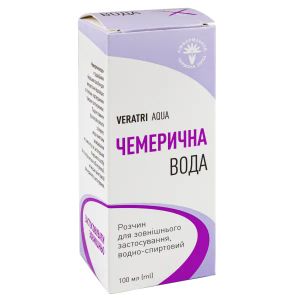 Чемеричная вода раствор водно-спиртовой для наружного применения флакон 100 мл