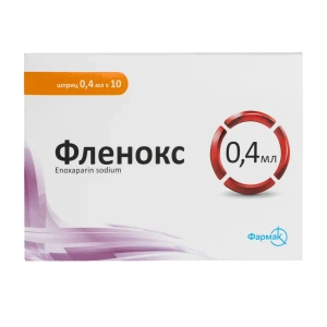 Фленокс раствор для инъекций 4000 анти-Ха МЕ шприц 0,4 мл №10