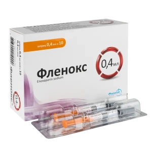 Фленокс раствор для инъекций 4000 анти-Ха МЕ шприц 0,4 мл №10