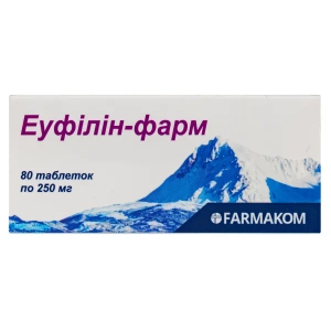 Эуфиллин-Фарм таблетки 0,25 г №80