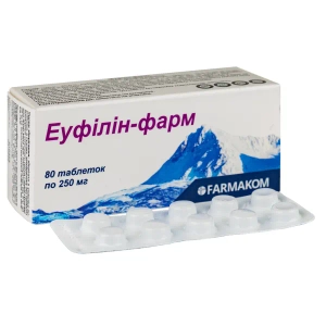 Эуфиллин-Фарм таблетки 0,25 г №80