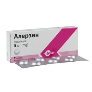 Алерзин таблетки покрытые пленочной оболочкой 5 мг блистер №7