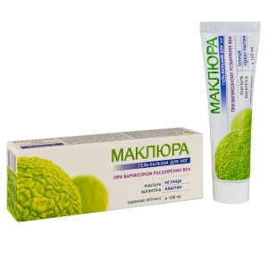 Гель-бальзам для ніг профілактичний Маклюра, іглиця, горькокаштан при варикозному розширенні вен 100 мл