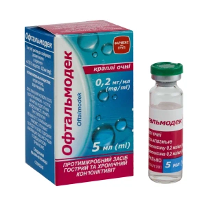 Офтальмодек капли глазные 0,2 мг/мл флакон с крышкой-капельницей 5 мл