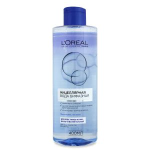 Бифазная мицеллярная вода для очищения всех типов кожи L'Oreal Paris 400 мл