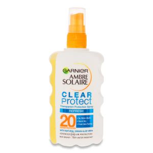 Спрей солнцезащитный Garnier Ambre Solaire чистая защита SPF 20 200 мл