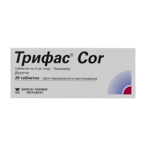 Трифас Cor таблетки 5 мг №30