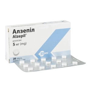 Алзепил таблетки покрытые оболочкой 5 мг блистер №28