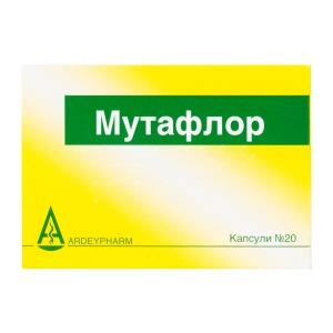 Мутафлор капсули гастрорезистентні блістер №20