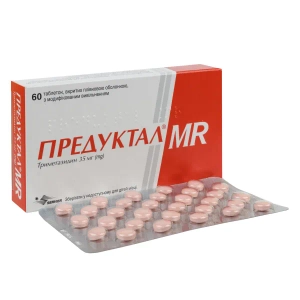 Предуктал MR таблетки вкриті оболонкою з модифікованим вивільненням 35 мг блістер № 60