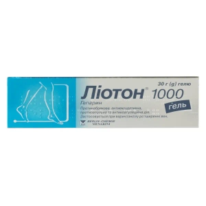 Ліотон 1000 гель туба 30 г