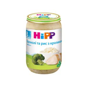 Пюре HiPP Кролик з брокколі та рисом 220 г