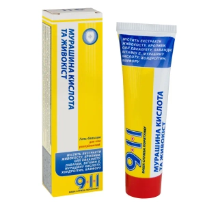 Гель-бальзам 911 для тела Разогревающий Муравьиная кислота и Окопник Ваша служба спасения 100 мл