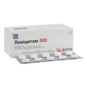 Левицитам 500 таблетки покрытые пленочной оболочкой 500 мг блистер №60