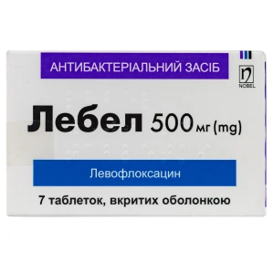 Лебел таблетки вкриті оболонкою 500 мг блістер №7