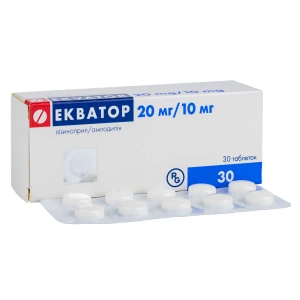 Екватор таблетки 20 мг + 10 мг №30