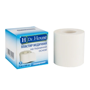 Пластырь медицинский Dr. House на тканевой основе 5 см х 500 см