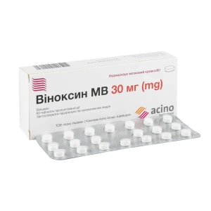 Віноксин МВ таблетки пролонгованої дії 30 мг блістер №60
