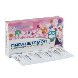 Парацетамол супозиторії ректальні 0,17 г стрип №10
