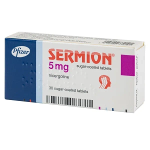 Сермион таблетки покрытые сахарной оболочкой 5 мг блистер №30