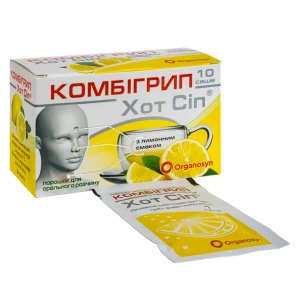 Комбігрип Хот Сіп порошок для орального розчину саше 5 г лимон №10