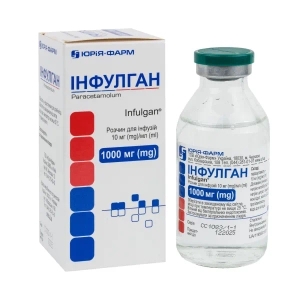 Инфулган раствор для инфузий 1000 мг бутылка 100 мл