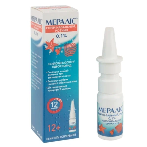 Мераліс спрей назальний 0,1 % флакон 10 мл