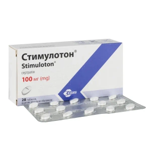 Стимулотон таблетки вкриті оболонкою 100 мг блістер №28