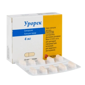 Урорек капсулы твердые 4 мг блистер №30