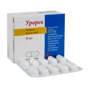 Урорек капсулы твердые 8 мг блистер №30