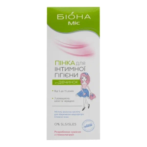 Пенка для интимной гигиены для девочек Биокон Биона Мисс 150 г