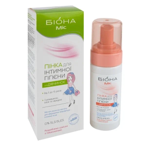 Пенка для интимной гигиены для девочек Биокон Биона Мисс 150 г