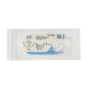 Prolene w295 2/0 75 см игла 30 мм колющая