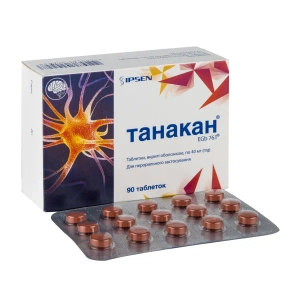Танакан таблетки покрытые оболочкой 40 мг №90